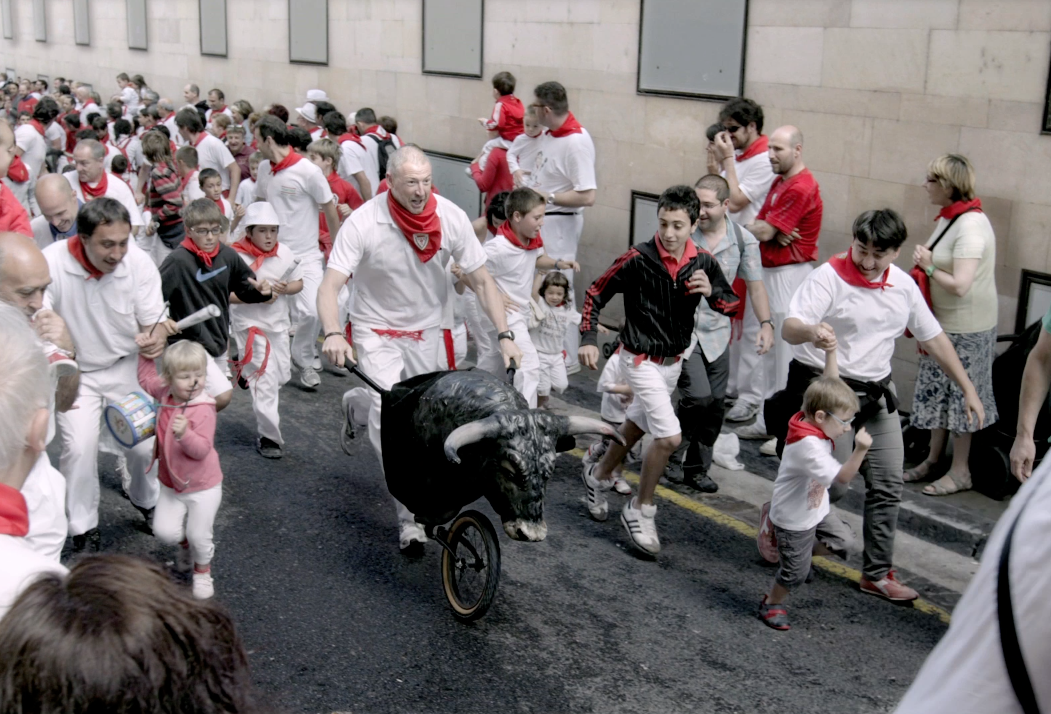 Running of the bulls with families