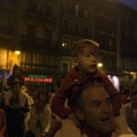 Kids enjoying san fermin