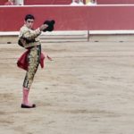 Matador in pamplona bullfights