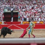 matador in plaza de toros pamplona