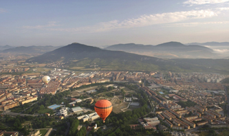 hot air ballon in the sky