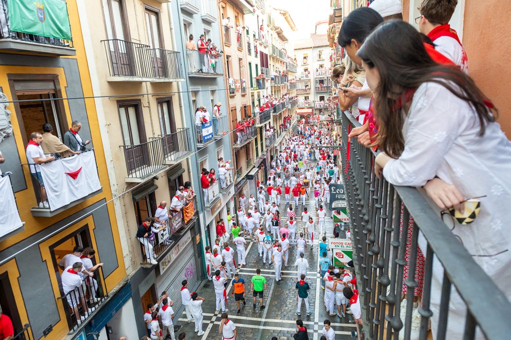 The Running of The Bulls running of the bulls balcony rental