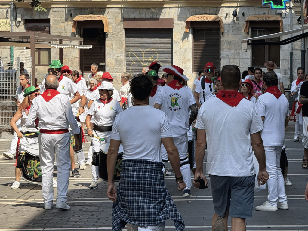 san fermin parade in pamplona spain